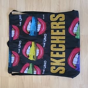 The Uno Sketchers Shoes Drawstring Backpack Bag 20"x17" Gym Bag Dust Bag